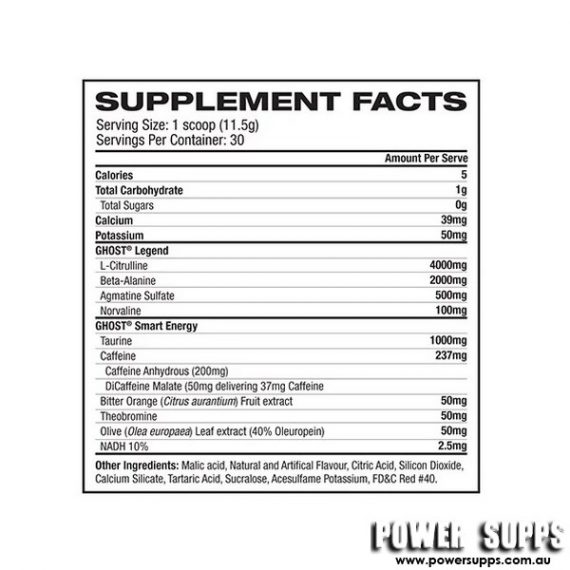 Ghost Legend Pre Workout Power Supps