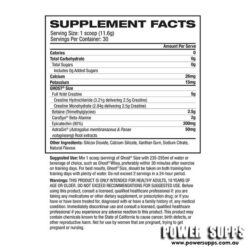 ghost size ingredients