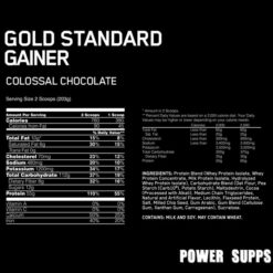 optimum nutrition gold standard gainer ingredients