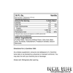 prosupps l-carnitine 1500 ingredients