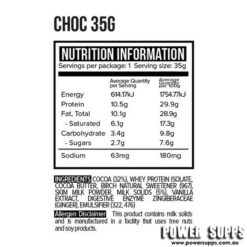 vitawerx chocolate bars BOX ingredients