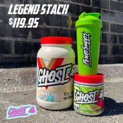 ghost whey + legend stack