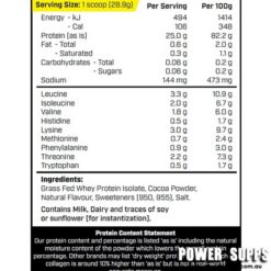 cyborg sport grass fed wpi ingredients
