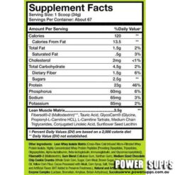 muscle sport lean whey ingredients