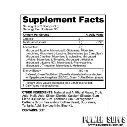 optimum nutrition essential amino energy ingredients