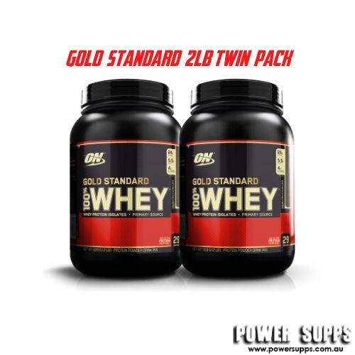 optimum nutrition gold standard 100% Whey 2lb twin pack