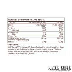 atp science noway hot chocolate ingredients detailed