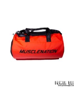 muscle nation gym bag red duffle