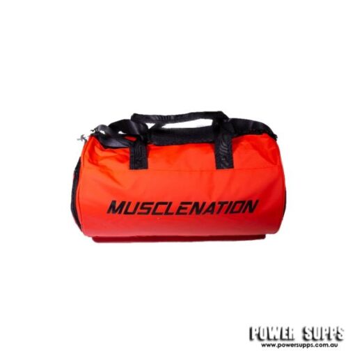 muscle nation gym bag red duffle
