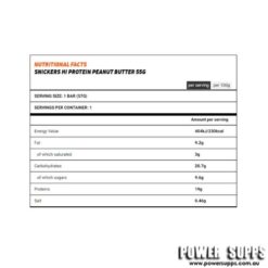 Snickers Hi Protein Peanut Butter Protein Bars ingredients