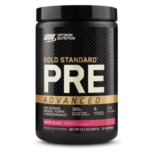 Optimum Nutrition Gold Standard Pre Workout Advanced Berry Blast 20 Serves