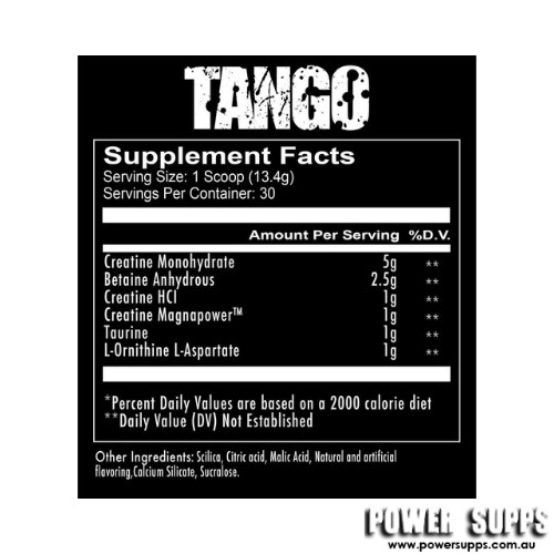 redcon1 tango ingredients