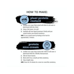 white wolf plant protein custard mixing instructions