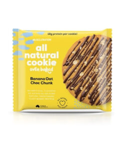 Muscle Nation Cookie Single Banana Oat Choc Chunk 85g Cookie