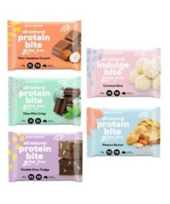 Muscle Nation Bites Variety 5 Pack 5 Flavours 5 X Bites