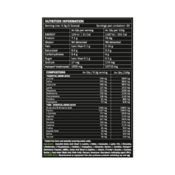 athletic sport aminos ingredients