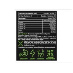 athletic sport digezyme ingredients