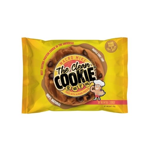 Macro Mike The Clean Cookie Maple Choc Chip 12 x 60g Cookies