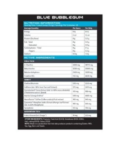 alien uno blue bubblegum ingredients