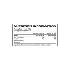 vitargo 20 serves ingredients