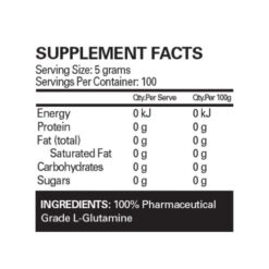 ehplabs glutamine ingredients