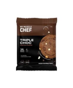 My Muscle Chef Protein Cookie Box of 12 Triple Choc 12 x 92g Cookies