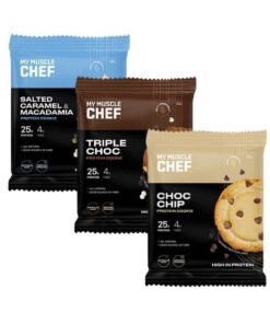 My Muscle Chef Protein Cookie Variety 3 Pack 1 x Each Flavour 3 x 92g Cookies