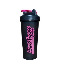 Blacked Out Shakers Series Black Cup with Black/Pink Logo 700ml