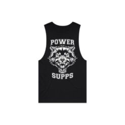 Wolf Tank Top Singlet White White/Black Print X Large