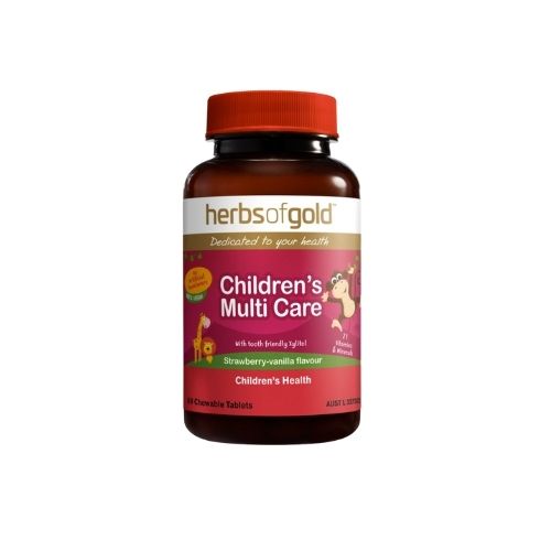 Herbs of Gold Children's Multi Care Strawberry Vanilla 60 Tablets
