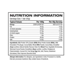 novo protein wafer bar ingredients