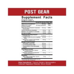 rich piana 5% nutrition post gear ingredients