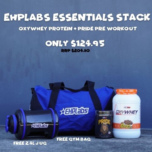 EHPLabs Oxywhey + Pride + Gym Bag + 2.4L Jug