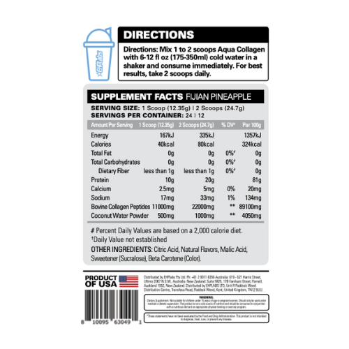 ehplabs aqua collagen ingredients ehplabs aqua collagen ingredients