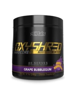 EHPLabs Oxyshred Hardcore Grape Bubblegum 40 Serves