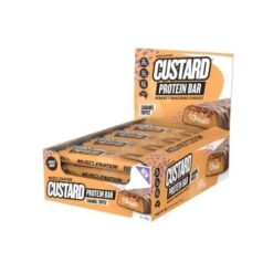 Muscle Nation Custard Protein Bar Box 12 Caramel Toffee 12 x 60g Bars