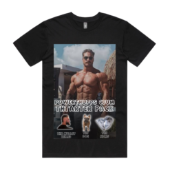 CBUM Thtarter Pack Shirt Black with print Small