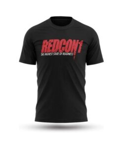 Redcon1 Official Red on Black OG Shirt Black Shirt Red Logo XX Large