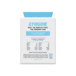 GymGum Pre Workout Chewing gum ingredients