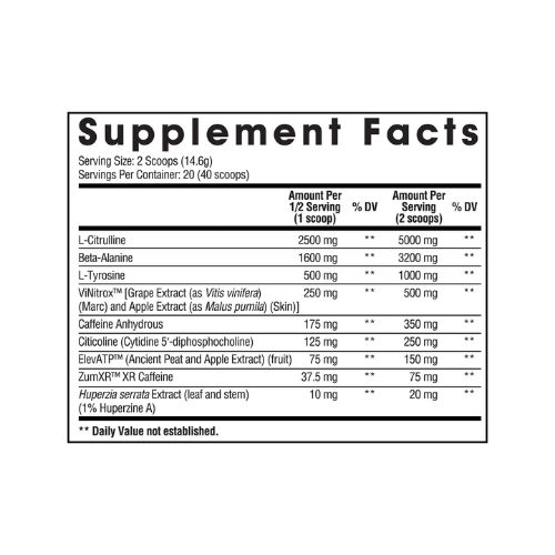 arms race nutrition harness ingredients