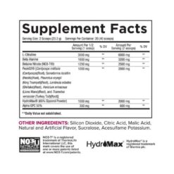 core nutritionals pump ingredients