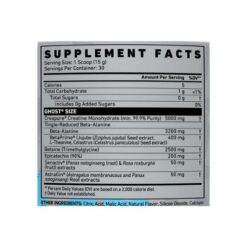 Ghost Size Ingredients NEW