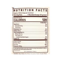 Ghost Vegan Ingredients NEW