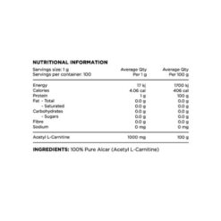 switch nutrition carnitine ingredients updated