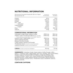 switch nutrition coffee switch ingredients