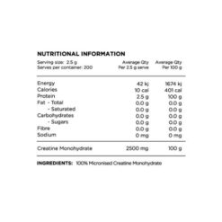 switch nutrition creatine ingredients updated