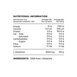 switch nutrition glutamine ingredients updated