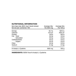 switch nutrition nac ingredients updated