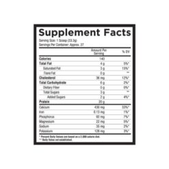 core nutritionals puddn ingredients