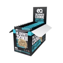 EQ Food Growth Protein Cookie BOX White Choc Macadamia 12 x 130g Cookies